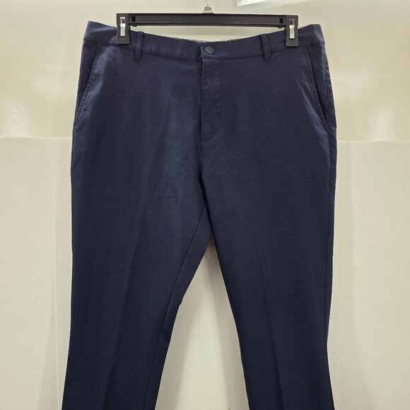 Puma Performance Golf Pants Mens Blue Black  Fitness Lightweight Sz 36x 29.5 3of - Picture 10 of 13